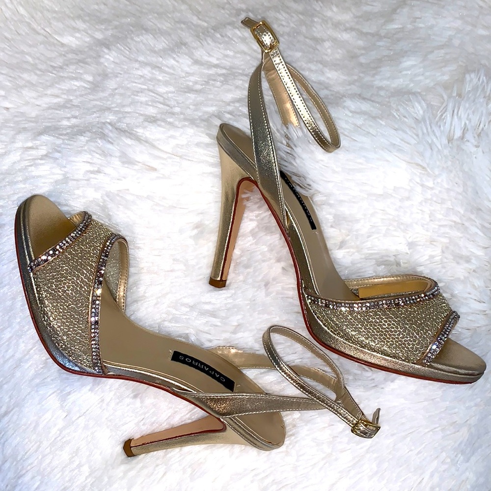 Heels ~ Gold Metallic MACKENZIE PLATFORM SANDAL